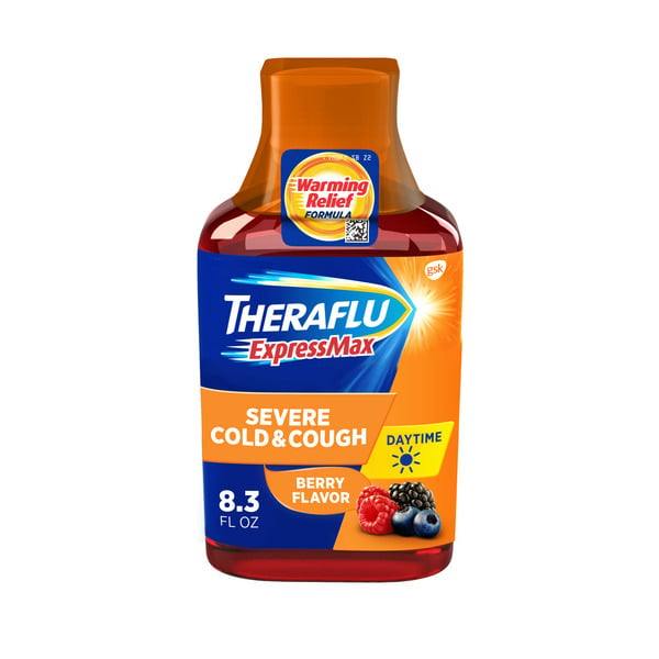 Cold, Flu & Allergy Theraflu ExpressMax Daytime Severe Cold Cough Syrup hero