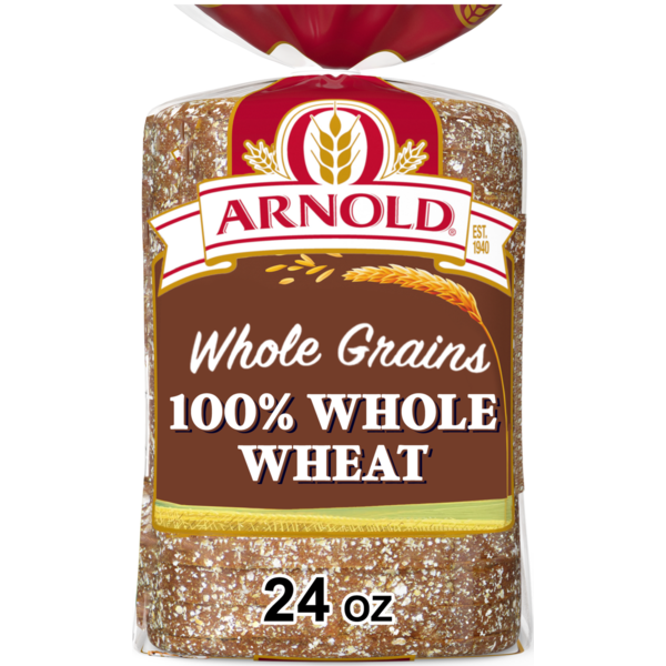 Packaged Bread Arnold Whole Grains, 100% Bread hero