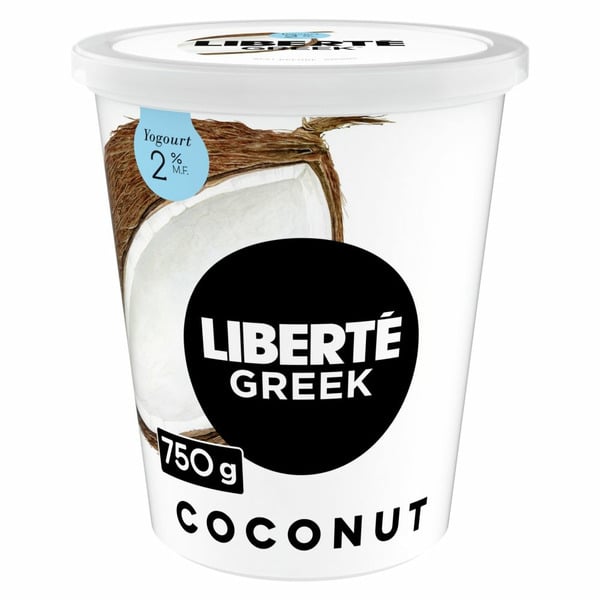 Yogurt Liberté Greek 2% Yogurt, Coconut, High Protein hero