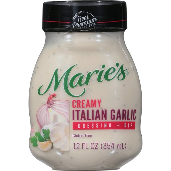 Salad Dressing & Toppings Marie's Dressing Italian Creamy Garlic hero