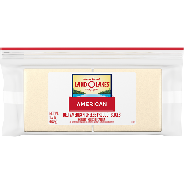 Packaged Cheese Land O Lakes White Deli American Cheese Product hero