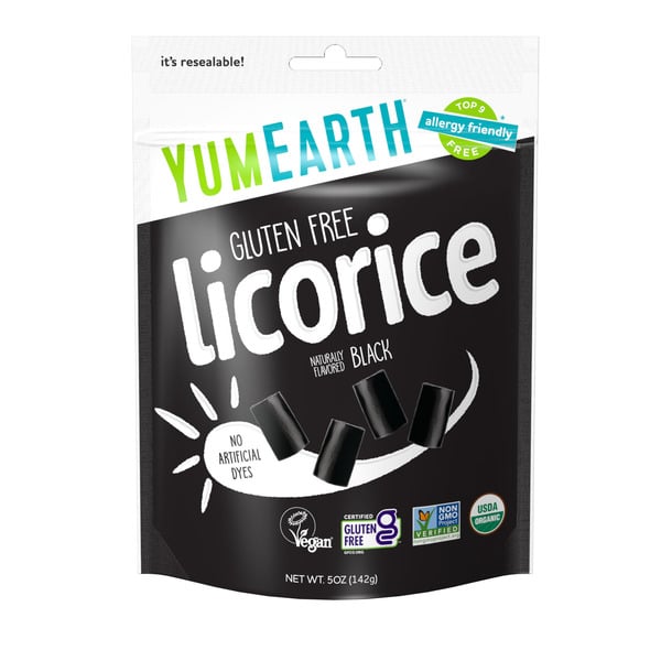 Candy & Chocolate YumEarth Organic Gluten Free Licorice, Black hero