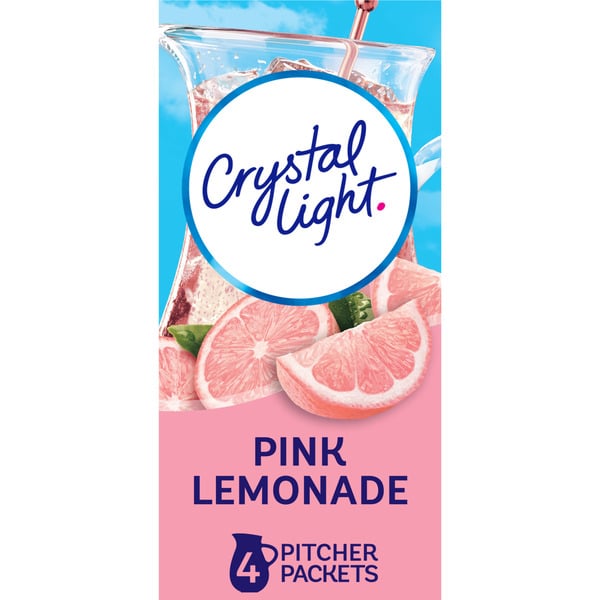 Cocoa & Drink Mixes Crystal Light Pink Lemonade Naturally Flavored Powdered Drink Mix hero