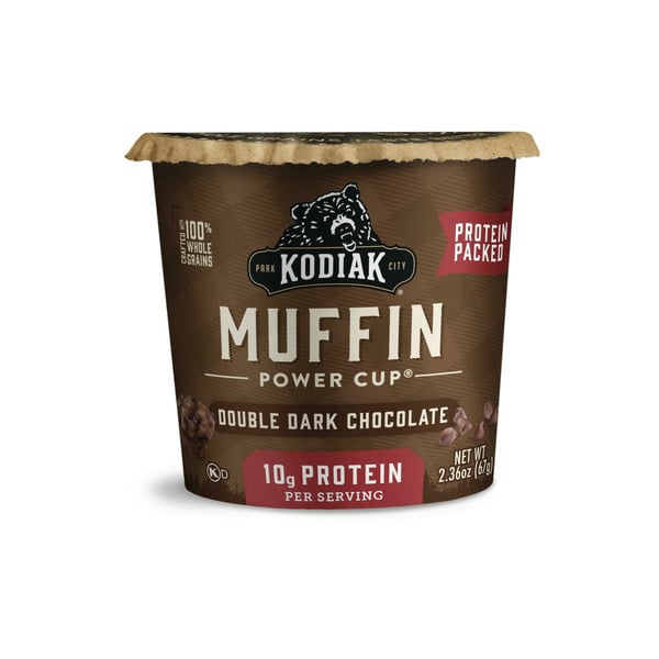 Instant Foods Kodiak Double Dark Chocolate Minute Muffin in a Cup hero