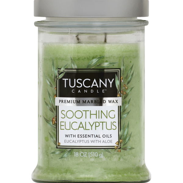 Air Fresheners & Candles Tuscany Candle, with Essential Oils, Eucalyptus with Aloe, Soothing Eucalyptus hero