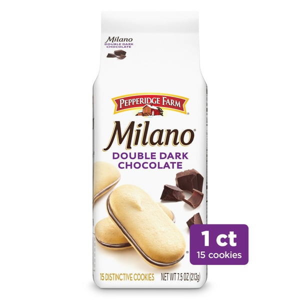 Cookies & Cakes Pepperidge Farm Double Dark Chocolate Cookies hero