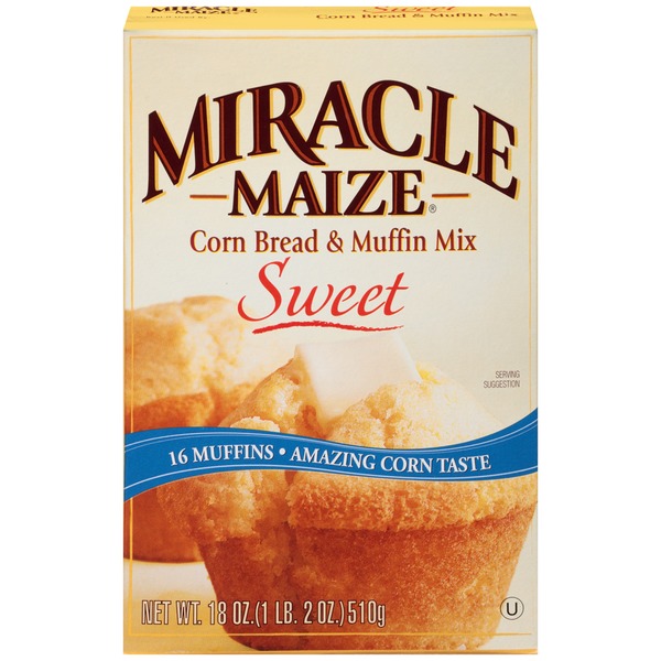 Doughs, Gelatins & Bake Mixes Miracle Maize Sweet Corn Bread & Muffin Mix hero