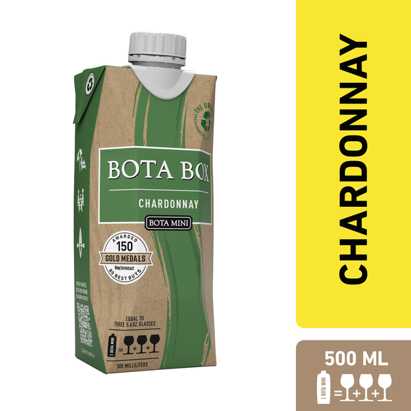 Single Serve Wines Bota Box Chardonnay White Wine hero