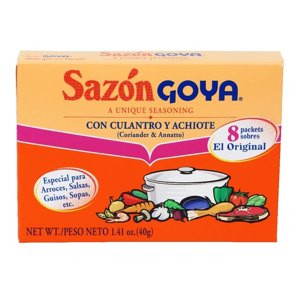 Spices & Seasonings Goya Sazón Seasoning, with Coriander & Annatto hero