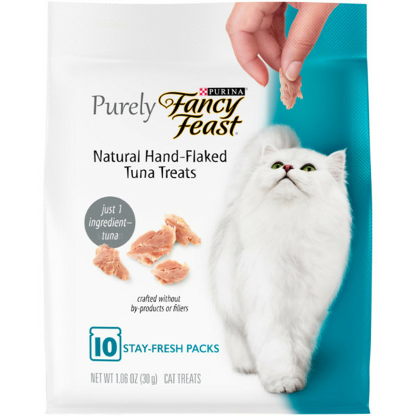 Cat Treats and Chews Purina Fancy Feast Natural Cat Treats, Purely Natural Hand-Flaked Tuna hero