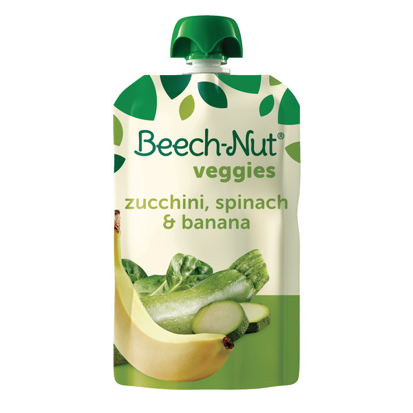 Baby Food & Formula Beech-Nut Veggies Pouch, Zucchini, Spinach, Banana hero