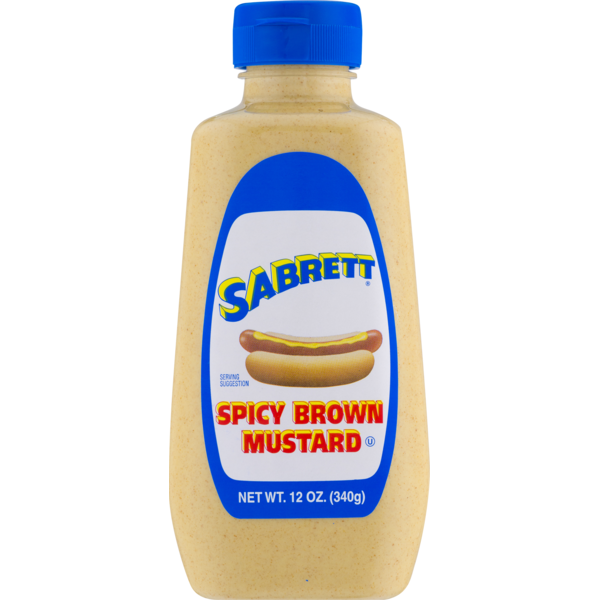 Condiments Sabrett Spicy Brown Mustard hero