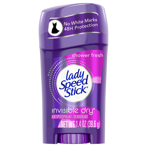 Deodorants Lady Speed Stick Invisible Dry Antiperspirant Deodorant, Shower Fresh hero