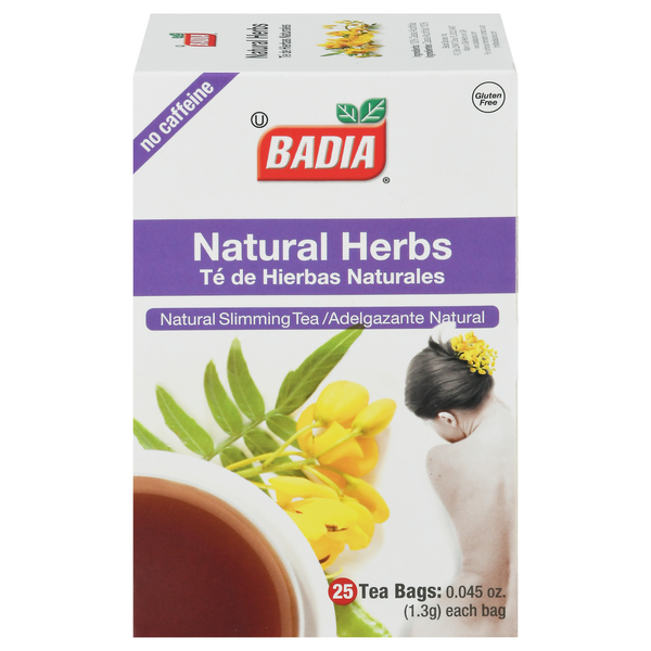 Tea Bags and Mixes Badia Spices Tea, Natural Herbs, Tea Bags hero