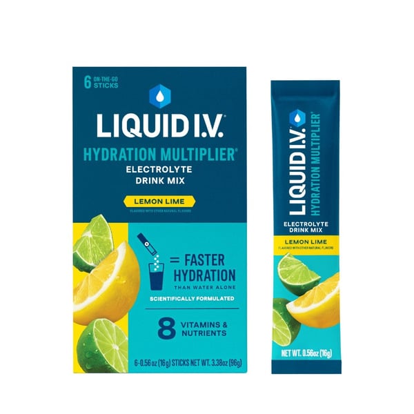 Back to School Liquid I.V. Hydration Multiplier Electrolyte Drink Mix, Lemon Lime hero