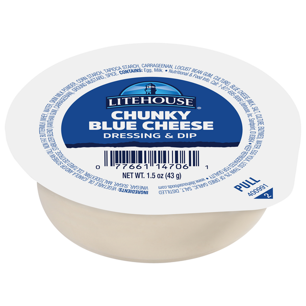 Salad Dressing & Toppings Litehouse Dressing & Dip, Chunky Blue Cheese hero