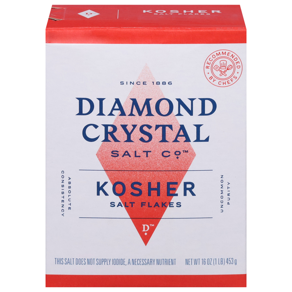 Spices & Seasonings Diamond Crystal Salt Co Salt Flakes, Kosher hero