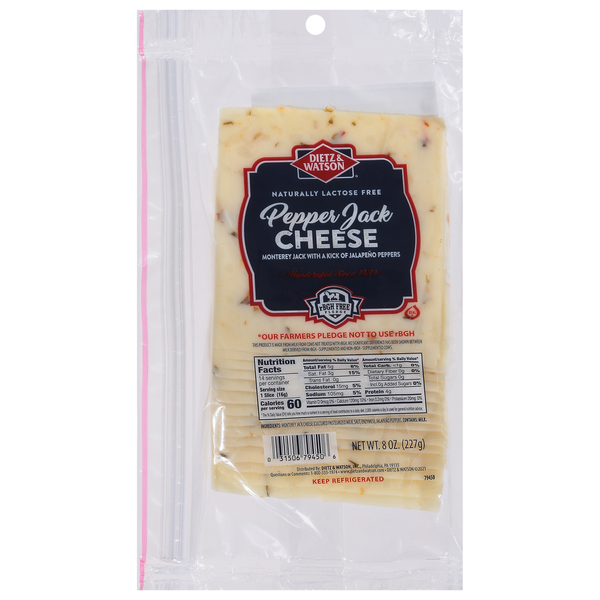 Packaged Cheese Dietz & Watson Cheese, Pepper Jack hero