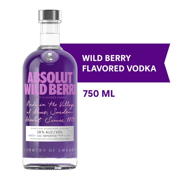 Spirits Absolut Wild Berri Flavored Vodka hero