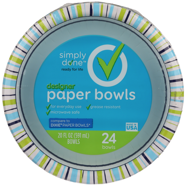 Simply Done Decorator Paper Bowls 20 oz hero