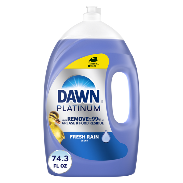 Dish Detergents Dawn Platinum Dish Soap, Fresh Rain hero