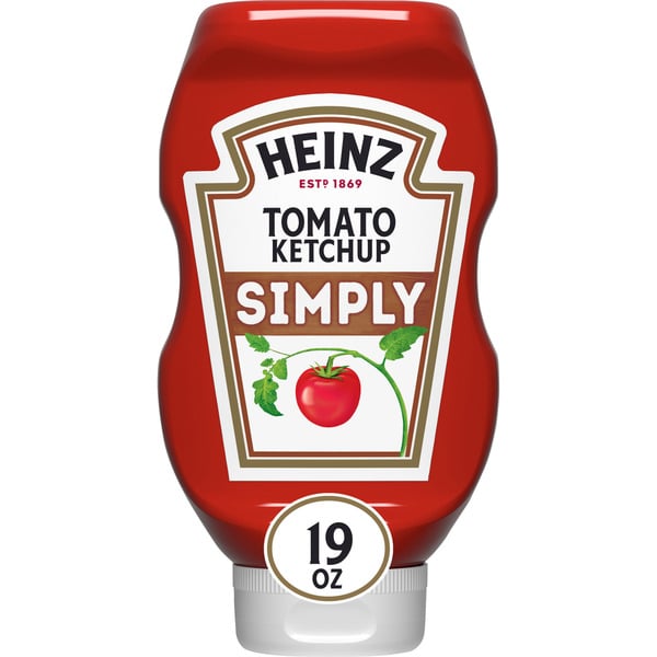 Condiments Simply Heinz Simply Tomato Ketchup with No Artificial Sweeteners hero