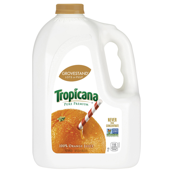 Refrigerated Tropicana Orange Juice, Pure Premium hero