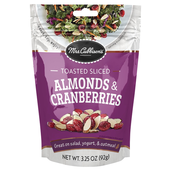 Nuts, Seeds & Dried Fruit Mrs. Cubbison's Almonds & Cranberries, Toasted Sliced hero