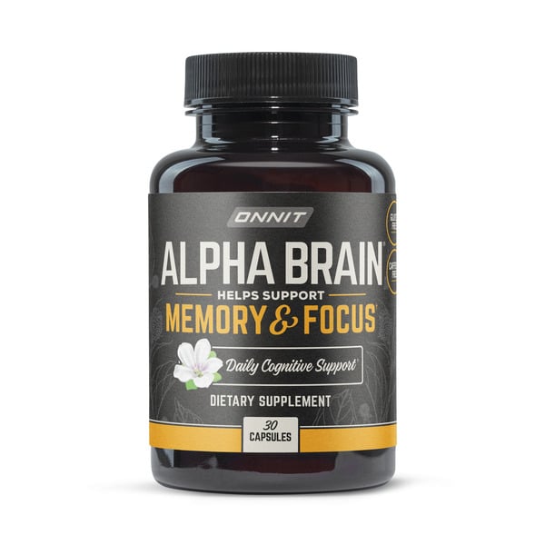 Brain & Memory Support Onnit Alpha BRAIN, Daily Memory & Focus Support hero