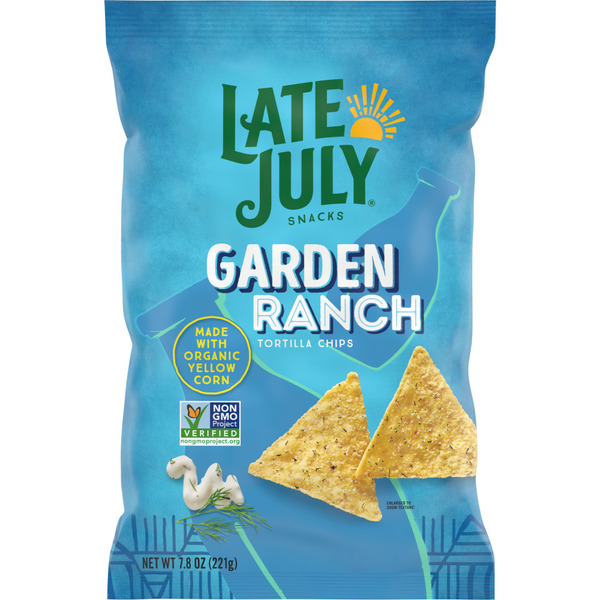 Chips & Pretzels Late July Garden Ranch Tortilla Chips hero