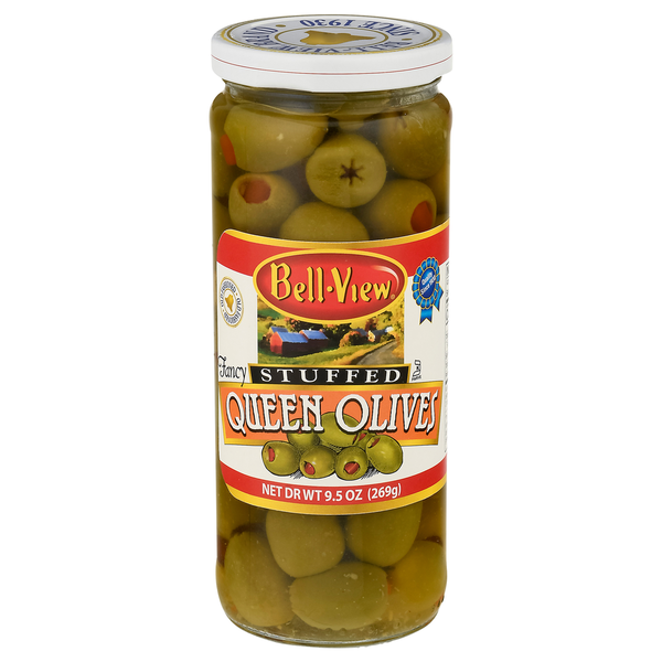 Pickled Goods & Olives Bell-View Queen Olives, Stuffed, Fancy hero