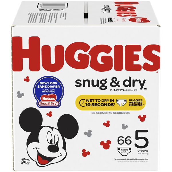 Diapers & Wipes Huggies Snug & Dry Diapers, Size 5, 66 Count hero