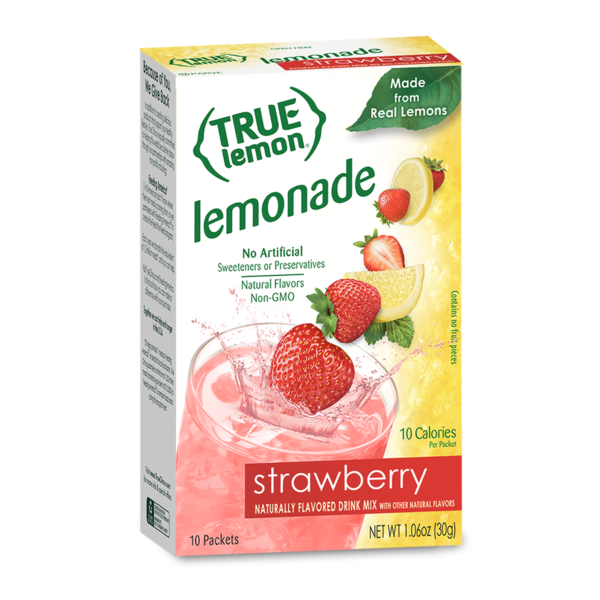 Cocoa & Drink Mixes True Lemon Strawberry Lemonade Drink Mix hero