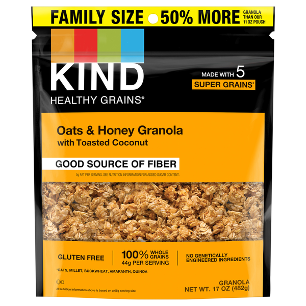 Granola KIND Healthy Grains Clusters Oats & Honey with Coconut hero