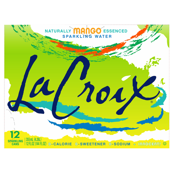 Water, Seltzer & Sparkling Water LaCroix Sparkling Water, Mango hero