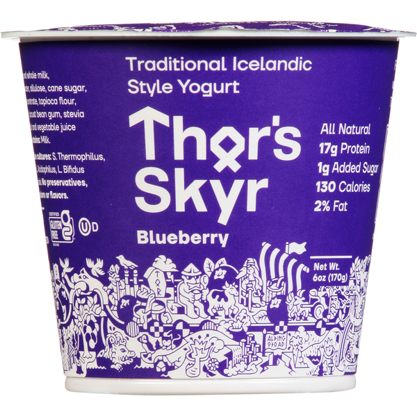 Yogurt Thor's Skyr Yogurt, Traditional Icelandic Style, Blueberry hero