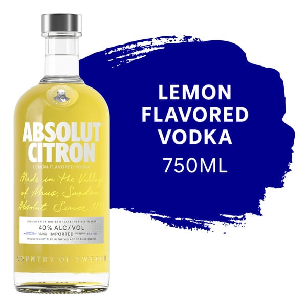 Spirits Absolut Citron Flavored Vodka hero