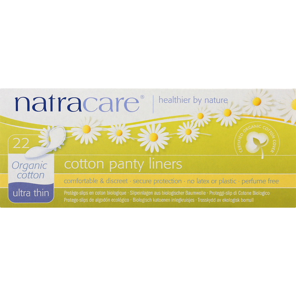 Feminine Care Natracare Panty Liners, Organic Cotton, Ultra Thin hero