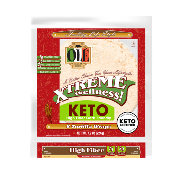 Olé White Keto Certified Flour Tortillas hero