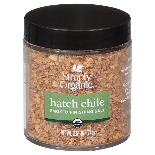 Simply Organic Finishing Salt, Hatch Chile, Smoked hero