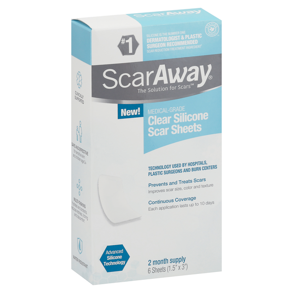 ScarAway Scar Sheets, Clear Silicone hero