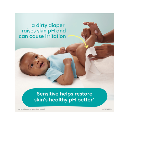 Shops pampers sensitive baby wipes