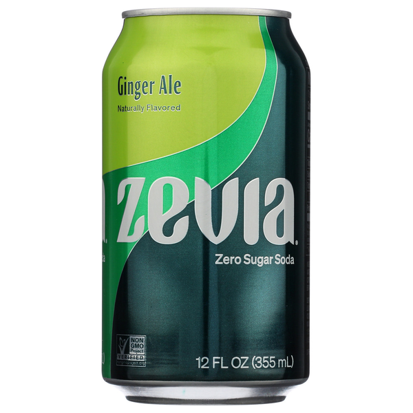 Zevia Zero Sugar Ginger Ale  Soda hero