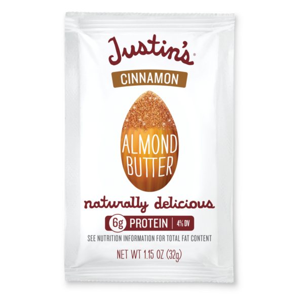 Spreads Justin's Cinnamon Almond Butter Squeeze Pack hero