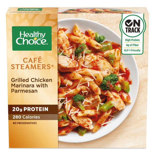 Frozen Meals Healthy Choice Café Steamers Grilled Chicken Marinara With Parmesan, Frozen Meal hero