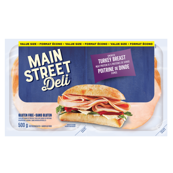 Lunch Meat Main Street Deli Smoked Turkey Breast hero