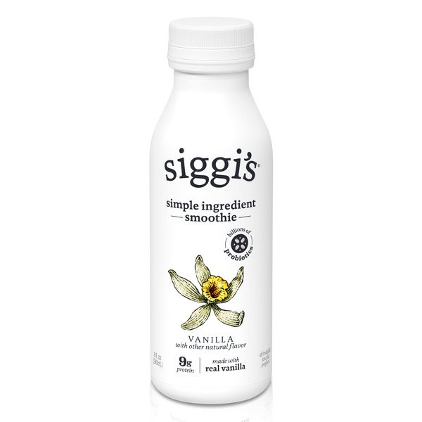 Yogurt Siggi's Probiotic Drinkable Lowfat Yogurt Vanilla hero