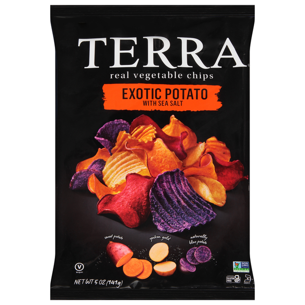 Chips & Pretzels TERRA Vegetable Chips, Real, Exotic Potato with Sea Salt hero