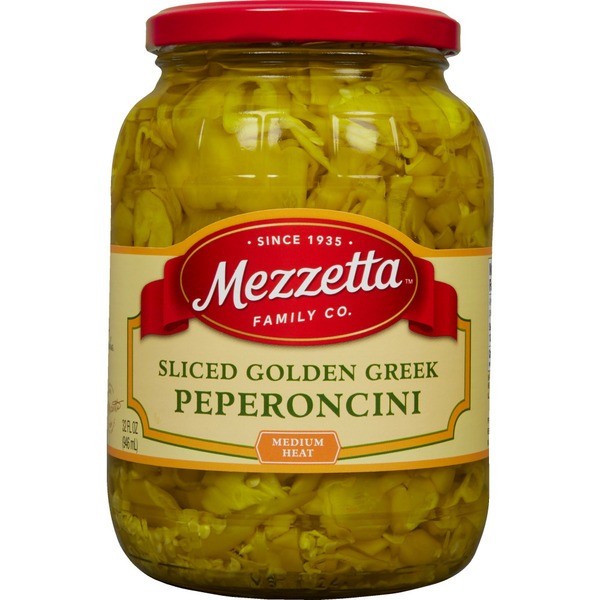 Pickled Goods & Olives Mezzetta Sliced Golden Greek Peperoncini hero