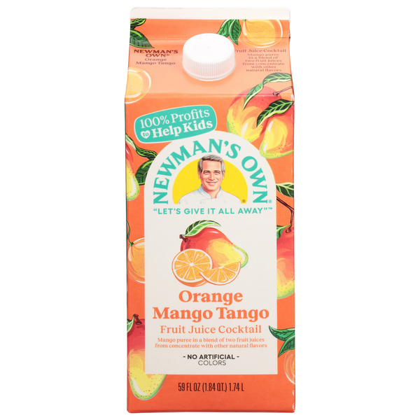 Refrigerated Newman's Own Fruit Juice Cocktail, Orange Mango Tango hero